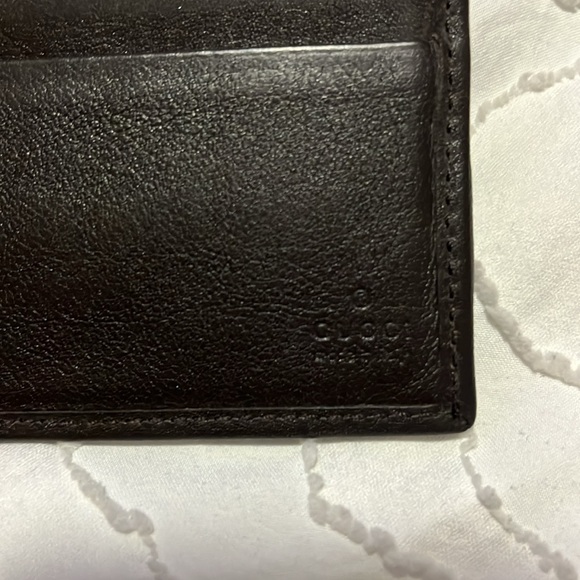 GUCCI GG Coating Canvas Leather Bifold Wallet Compact Wallet - Picture 5 of 6